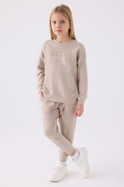 Пижамный комплект песочного цвета для девочки Неожиданная скидка в корзине