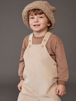 Bisiklet Yaka Erkek Bebek Ti??rt ve Salopet 2li