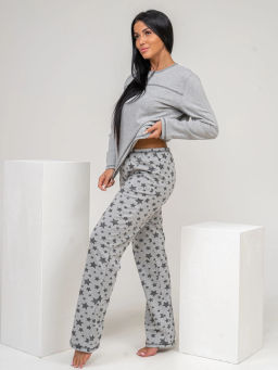 Пижама женская, цвет серый