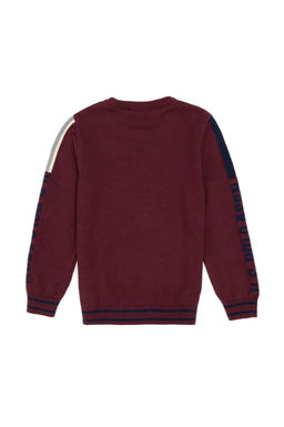 Erkek _ocuk Bordo Bisiklet Yaka Kazak - U.s. polo assn фото 2