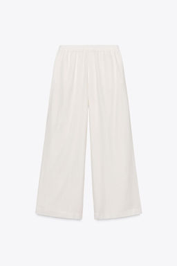 LINEN BLEND TROUSERS - Zara фото 23
