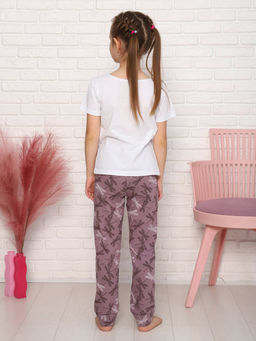 Брюки детские, модель 325, трикотаж (Стрекоза, лиловый) - Ивановотекстиль фото 2