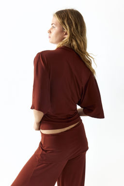 Top drapeado de punto - H&m фото 5