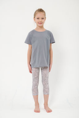 Футболка детская из кулирки серая - Амадэль фото 8