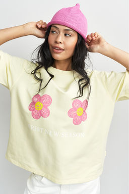 Футболка с цветочками Желтый - Erist store фото 4