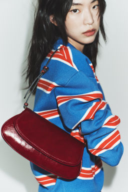 Сумка через плечо Zara Bolso de Hombro Solapa красная