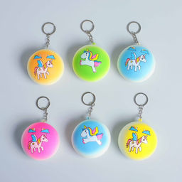 Мялка-сквиши Единорог, на брелоке, виды МИКС - Simaland фото 2