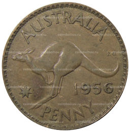1 пенни 1956 года Австралия