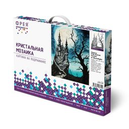 Кристальная (алмазная) мозаика ФРЕЯ ALPD-007 на подрамнике Замок под луной 30 х 40 см
