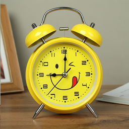 Будильник Смайлик 16 см / 668-5 /уп 60/ 737945