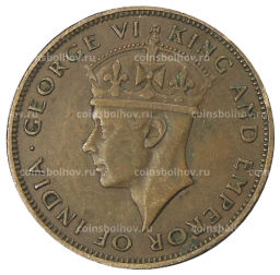 1 цент 1945 года Британский Гондурас