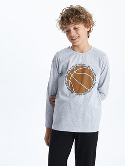 Bisiklet Yaka Erkek ?ocuk Pijama Tak?m?