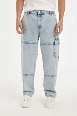 Wide Leg Fit Genis Kal?p Normal Bel Genis Paca Jean Pantolon - Defacto фото 2