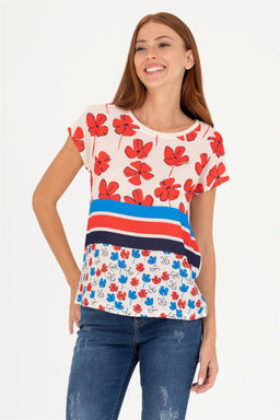 U. S. Polo Assn Женская кремовая футболка с круглым вырезом - U.s. polo assn фото 9