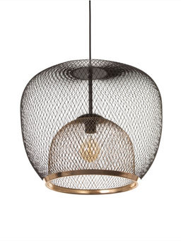 Светильник потолочный BayerLux Margarethe, 1×40 Вт, Е27, черный/золото, 35×35×36 см