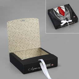 Коробка складная двухсторонняя Лучшему мужчине, 20 х 18 х 5 см