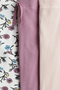 Pack de 3 leggings de algodon acanalado - H&m фото 2