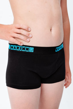 Трусы боксеры на мальчика открытая резинка БПО черный