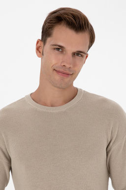 Erkek Comfort Fit Bisiklet Yaka Ta_ Melanj Basic Kazak - U.s. polo assn фото 2