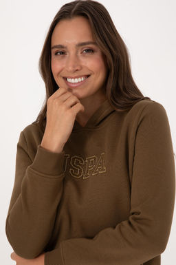 Kad_n Haki Basic Sweatshirt Sepette S_rpriz _ndirim - U.s. polo assn фото 2