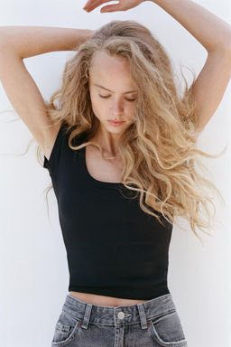 ROUND NECK T-SHIRT - Zara фото 36