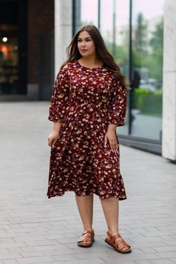Платье Luxury Moda 1413 бордовый