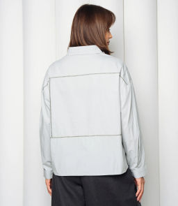 Рубашка #КТ2225 (3), серо-голубой - Dommod фото 3