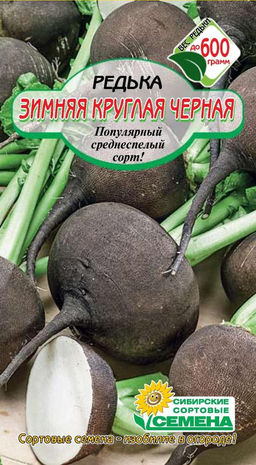 Зимняя Круглая Черная редька 1г (ссс) Р