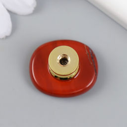 Ручка для шкатулки «Красный нефрит», 2.6×1.7 см