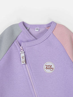 Комбинезон-косуха Колор блок Лаванда утепленный 0+ - Bungly фото 3