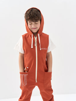 Ромпер с длинными штанинами "Терракот"