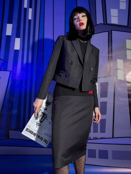 Жакет укороченный двубортный - Stilla фото 3