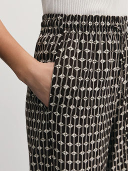 Брюки прямого кроя с принтом / Zarina  фото 5