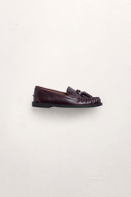 LEATHER TASSEL LOAFERS LIMITED EDITION - Zara фото 21