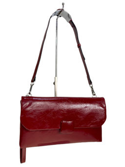Женская сумка из натуральной кожи, цвет бордовый
