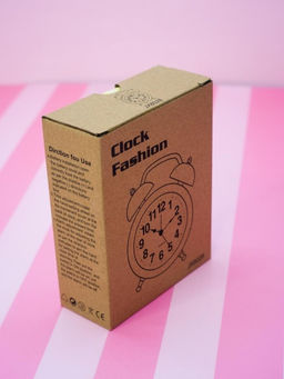 Часы-будильник SMILE, yellow (13,5х10,5 см)