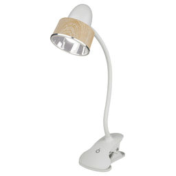 TLD-557 Brown/LED/350Lm/5500K/Dimmer Светильник настольный прищепка, 5W. Сенсорный выключатель. Коричневый. ТМ Uniel