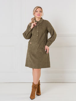 NOVITA Платье 1374 из эластичного микровельвета (Вискоза 55%)  фото 13