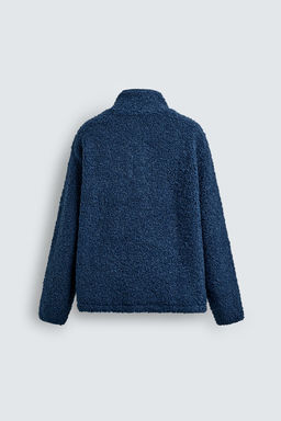 FAUX SHEEPSKIN FLEECE SWEATSHIRT - Zara фото 8