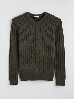 Sa? ?rg?s? Desenli Erkek Triko Kazak