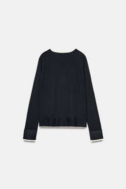 DOUBLE-EFFECT KNIT JUMPER - Zara фото 4
