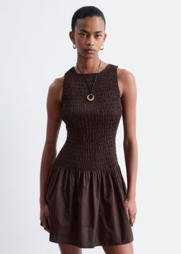Minivestido en popelina de algod?n fruncido - H&m фото 5