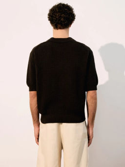 Джемпер поло фактурной вязки ZR2605043301-27 / Zarina