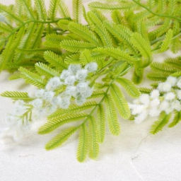 Цветок искусственный Мимоза 86 см / MNY-02 /уп 600/белая - Галеонтрейд фото 2