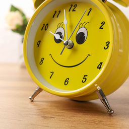 Будильник Смайлик 17 см / 6040-1 /уп 50/ - ГалеонТрейд фото 3