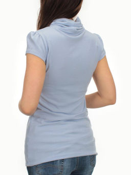 879 LT. BLUE Кофта женская (95% хлопок, 5% эластан)