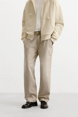FADED CANVAS TROUSERS - LIMITED EDITION - Zara фото 2