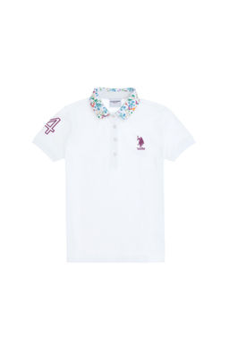 K_z _ocuk Beyaz Basic Ti__rt Sepette S_rpriz _ndirim - U.s. polo assn фото 2