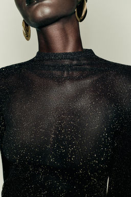METALLIC THREAD TOP - Zara фото 4