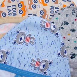 Чепчик 3 шт футер 2х нитка начёс 0007310102